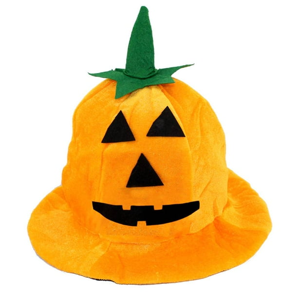 Advancent Sombrero de de calabaza para niños para accesorio de disfraz de Halloween, gorra de mascota con forma de calabaza gorra de Kits de decoración para fiestas No.02