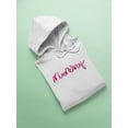 thumbnail image 3 of Mummy. Pink Lettering Hoodie Women -Image by Shutterstock, Female XX-Large, 3 of 4