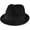 Short Brim-black, variant on Multi Size Felt Fedora Hat, Adjustable Short Brim Trilby Hats for Men and Women, Roll Up Dress Hat with Ribbon