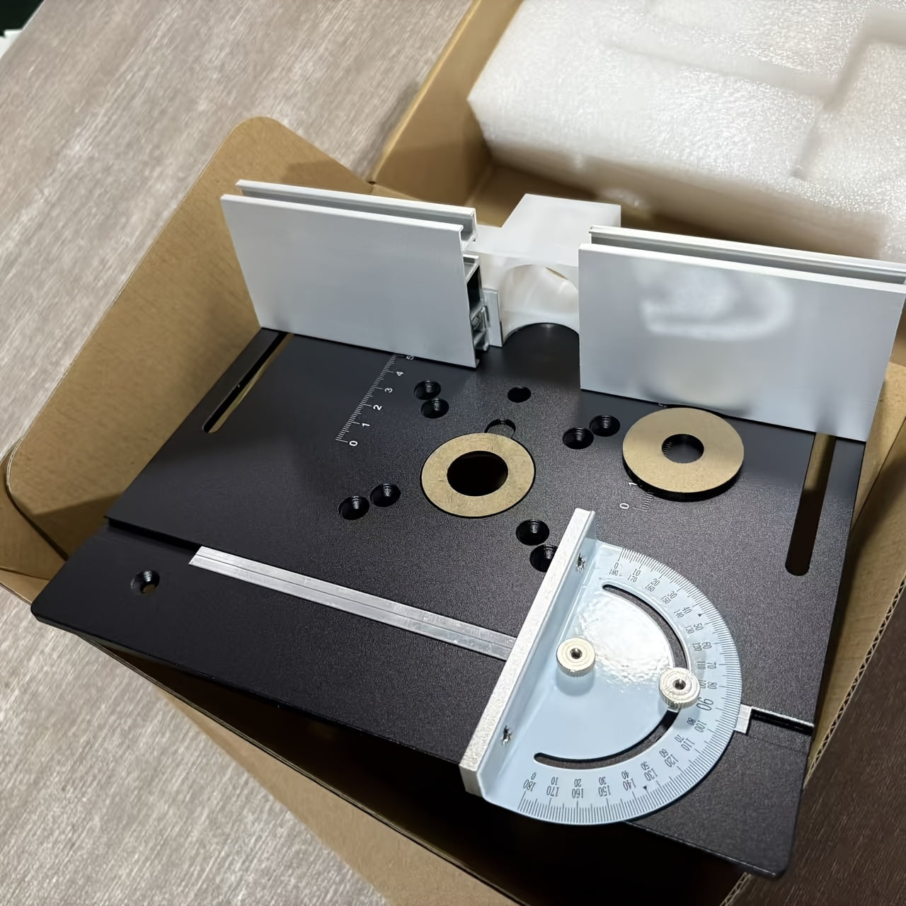 Upgrade Your Woodworking Bench with This 1pc Aluminum Router Table Insert Plate, Aluminum Dual Function Router Table with Fence And Miter Gauge