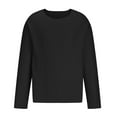 thumbnail image 3 of Men's Fashion Fall Shirts 2024 Men's Casual Crewneck Shirts Classic Basic Long Sleeve Shirt Stylish Solid Color Cotton Tees Tops Fashion Pullover Shirts Slim Fit Lightweight Ribbed Pullover Sweater, 3 of 5