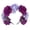 Purple, variant on batmeuy Imitation Rose Flower Headband Retro Fake Flower Decor Crown Headband Women Headpiece Hair Hoop Party Decor