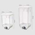 thumbnail image 2 of Whole Grain Storage Box Kitchen Wall-mounted Grain Storage Box Food Can Oatmeal Dispenser Nut Box 1500ml, 2 of 7