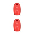 thumbnail image 1 of Sidaley Mando a distancia de silicona para coche, reemplazo de 3 botones, Flexible, desmontable, antideslizante, protector de caja de Control Rojo 2piezas, 1 of 6