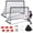 Black soccer set, variant on Vipuse 2 Pack 4x3ft Soccer Goals&Ball Set for Kids/Teenagers, Portable Pop Up Training Kits for Backyard/Outdoors