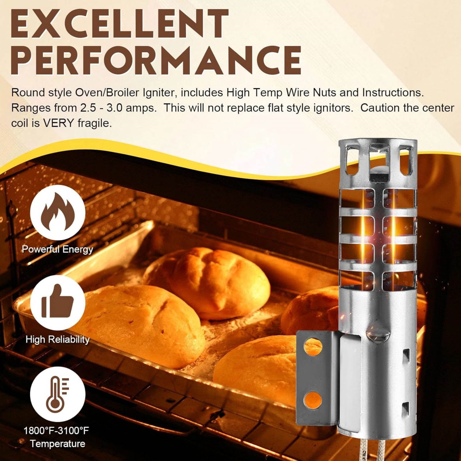 APPLAYERR Igniter Kit For Kenmore Roper Ovens Metal Plastic OEM WB13K04 WB13K01 New Easy Install Quality