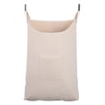 thumbnail image 1 of GORISEN Colector de Ropa sucia, Cesto para la Ropa sucia, Bolsa para Colgar en la Puerta con Ganchos (Beige, 65 litros), 1 of 5