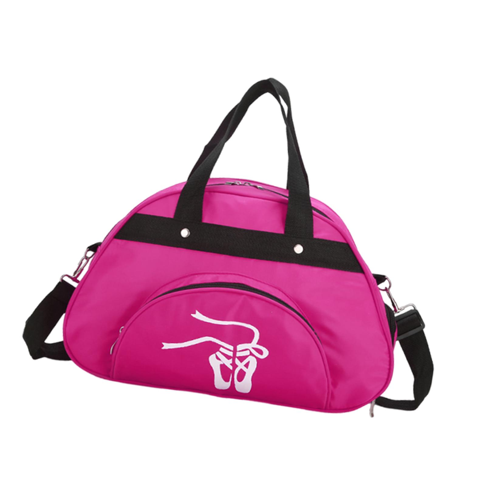 Dance Bag Sport Gym Duffel Nylon Shoe Storage Lightweight Design for Girls Teens Dancers Ballet
