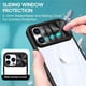 thumbnail image 5 of Funda de teléfono de protección de lente de cámara deslizante para iPhone 15, 14, 12, 11, 13 Pro Max, XS Max, XR, X, silicona líquida suave, cubierta transparente a prueba de golpes, 5 of 5