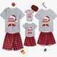 thumbnail image 1 of Pijamas familiares a juego de Navidad, diseño exclusivo, sombrero de Navidad, elfo, Papá Noel, conjunto de Pijamas cortos, 1 of 3