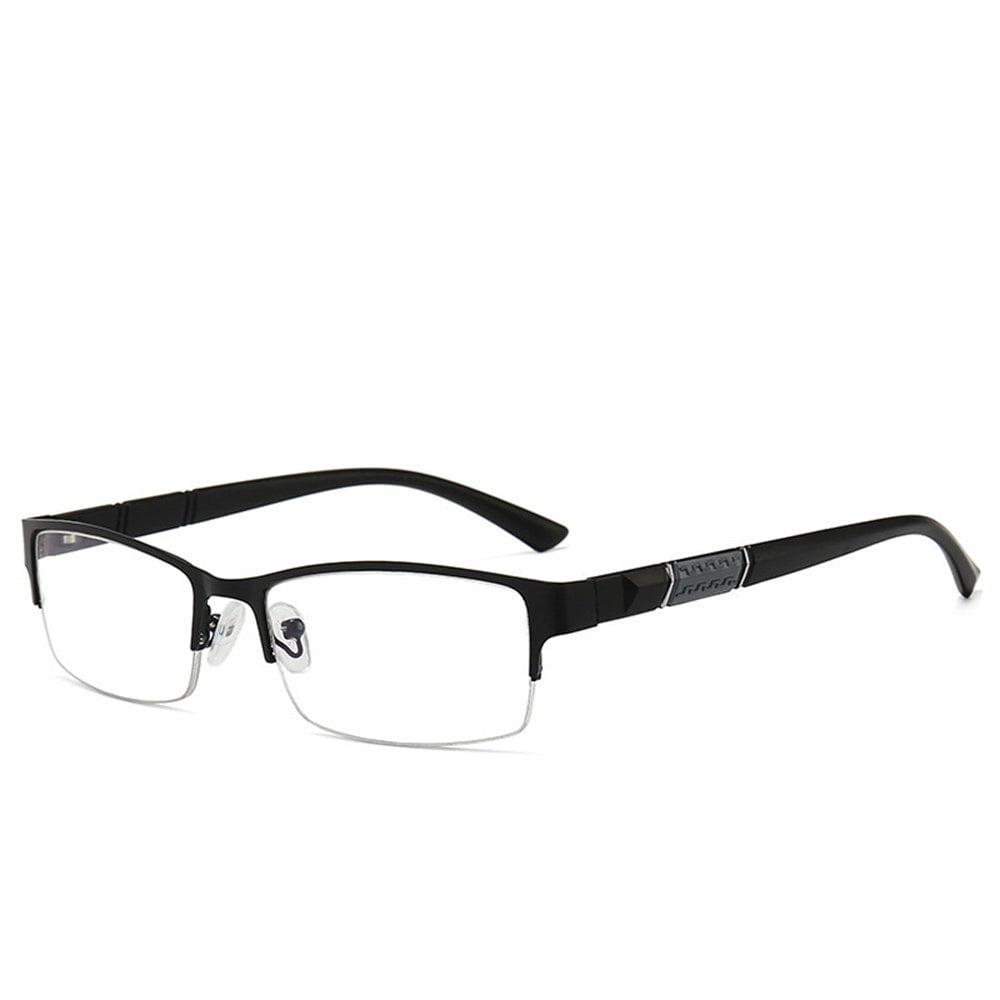 2021 New Myopia Glasses Half Frame Business Men Glasses Flat Mirror Anti Blue Glasses Walmart Com