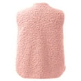 thumbnail image 5 of Ediodpoh Womens Vest Casual Sleeveless Cardigans V Neck Plush Warm Casual Cute Warm Vest Top Waistcoat Vest for Women Pink XL, 5 of 5