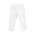 thumbnail image 4 of Arlun Women's Capri Yoga Pants with Pockets Stretchy High Waisted Leggings for Gym Fitness Workout Sports Lightweight Breathable Pure Color Casual Elastic Tights 1-White XXL, 4 of 4