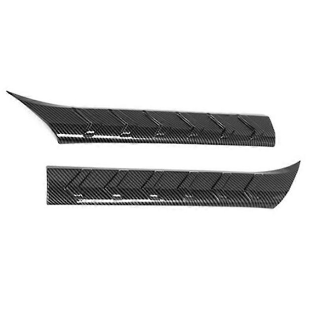 Molduras de esquina trasera Parachoques trasero Tiras decorativas brillantes antiarañazos Accesorios de protección de parachoques para patrón de fibra de carbono 20