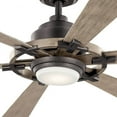 thumbnail image 5 of 52" Kichler Gentry Lite Anvil Iron LED Damp Rated Fan with Remote, 5 of 6