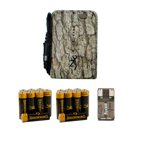 Browning External Trail Camera Battery Power Pack with Batteries and Card