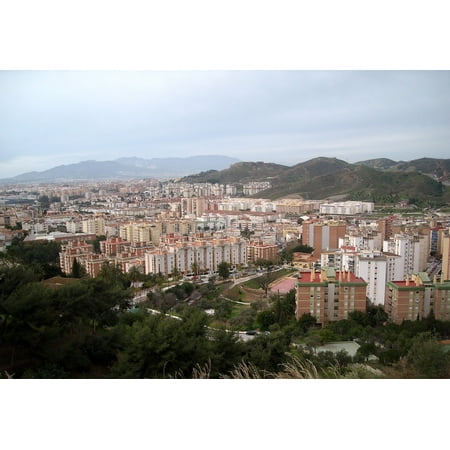 Laminated Poster Malaga Spain Costa Del Sol Big City Port City Poster Print 11 X 17 - 