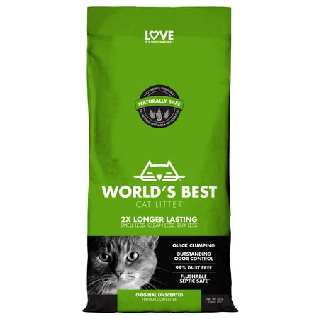 WORLD'S BEST CAT LITTER Original Unscented, 32-Pounds (B087QTCXPS)