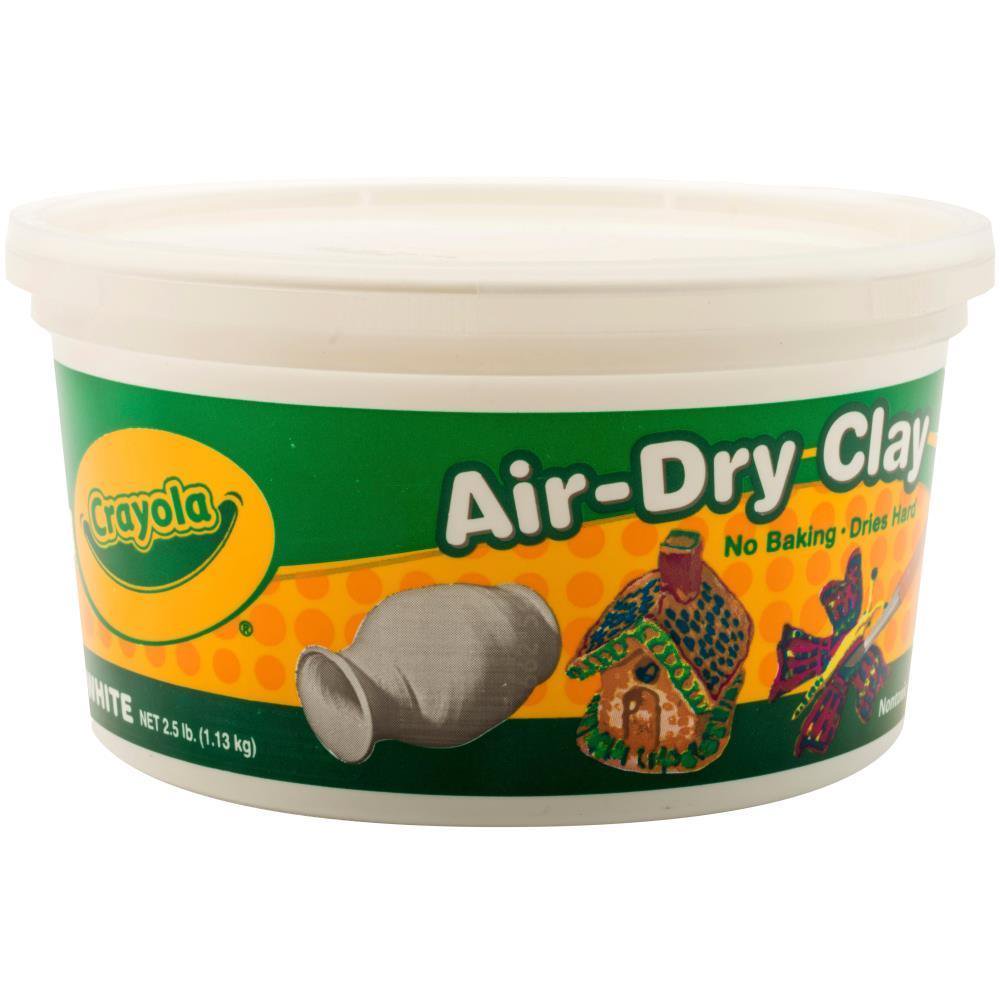 Crayola AirDry Clay 25Lb Bucket White (Pack Of 2)