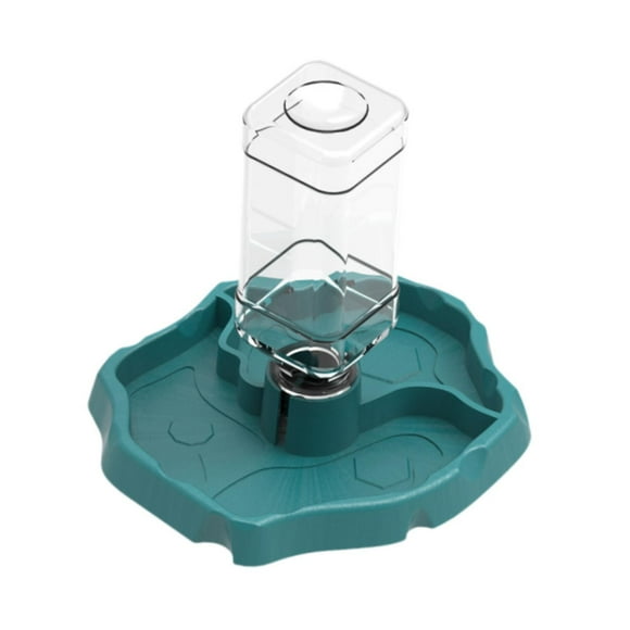 Bunblic Bol d'Eau pour Reptile Distributeur d'Eau pour Animal Distributeur d'Eau Bol de Nourriture pour Reptile Bleu