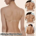 Clear Strap Backless Bra Wireless Bralette Low Back Cotton Dance Bras for Girls Women Small