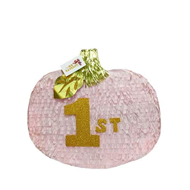 APINATA4U Rose & Or Citrouille Pinata Premier Anniversaire