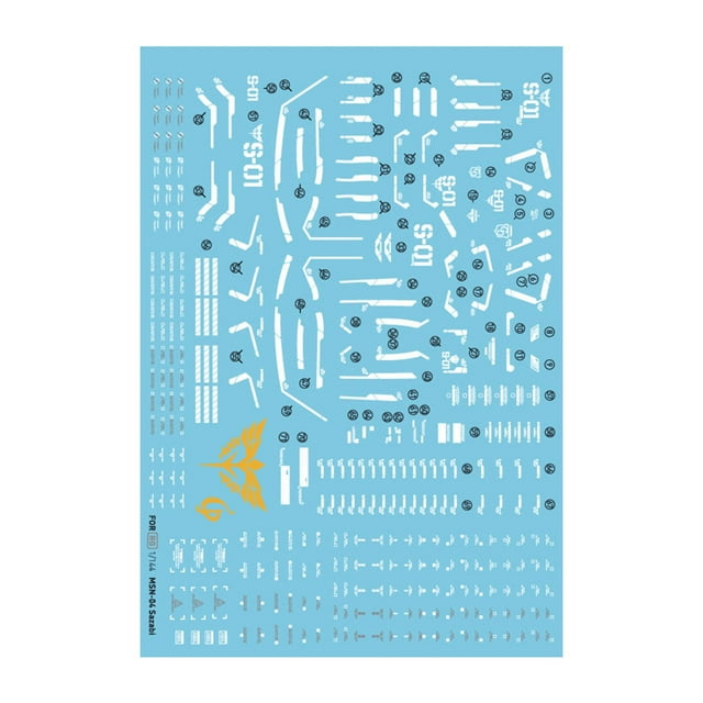 Modelo RG, calcomanía de agua, modelo de ensamblaje, pegatinas decorativas para trajes móviles, pegatina de robot, pegatinas de tobogán acuático para