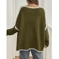 thumbnail image 6 of PRETTYGARDEN Womens Oversized Cardigan Sweaters 2025 Fall Long Lantern Sleeve Knit Open Front Lightweight Sweater, 6 of 10