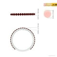 thumbnail image 4 of ANGARA Natural Prong Set Round Ruby Eternity Wedding Ring in 14K White Gold for Women (Size-1.6mm) | July Birthstone, Birthday, Anniversary, Jewelry Gift for Women | Natural Ruby Ring, 4 of 9