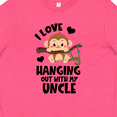 thumbnail image 4 of Inktastic Monkey I Love Hanging out with My Uncle Youth T-Shirt, 4 of 5