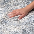 thumbnail image 3 of Addison Rugs Dream Shag Premium Machine Washable Transitional Medallion Blue Rectangle Rug, 8' x 10', 3 of 8