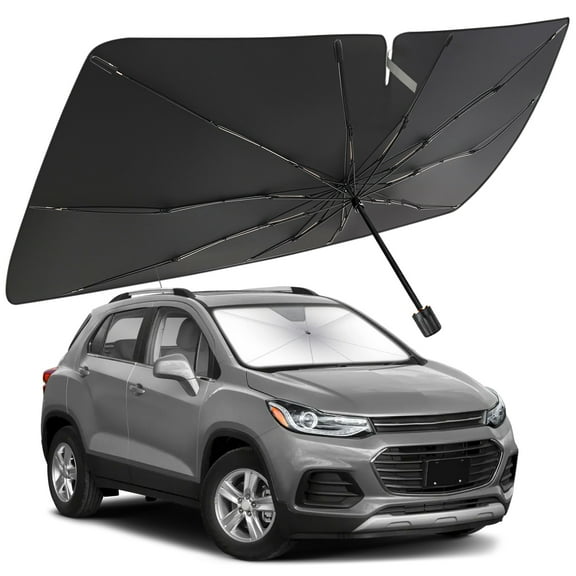 Windshield Sun Shade Umbrella for Chevrolet Trax 2013-2023, Foldable Car Umbrella Sunshade with UV Block Front Window Cover (Heat & Sun Protection)