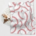 thumbnail image 6 of Pofeuu Baseballs Print Puppy Blanket,Dog Blankets,Pet Blanket Cozy Cat Blankets for Indoor Cats, Fuzzy Pet Blanket for Kitten Doggy Dog Blankets-Medium, 6 of 8