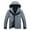 Gray, variant on Rain Jacket for Men Solid Outdoors Windproof Hooded Wearproof Warm Zipper Multi-pocket Ski Suit Coat Long Sleeve Cotton Jacket