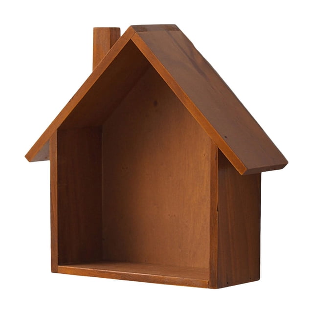 Unique Wooden Shaped Display Shelf Decorative Hanging Rack For Nursery Farmhouse Home