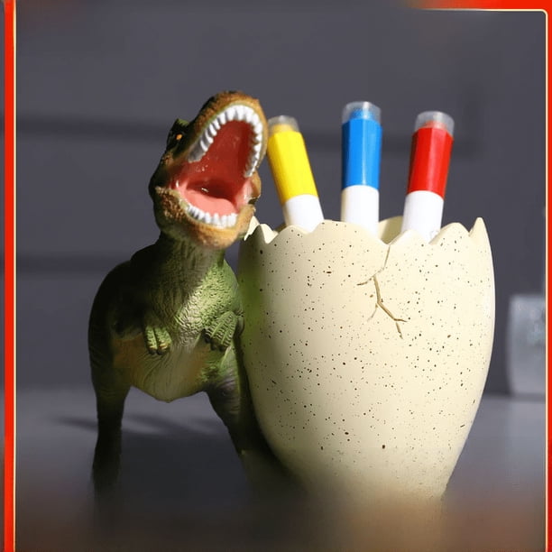 Caja de almacenamiento con soporte para bolígrafos circular de dibujos animados creativos, soporte para bolígrafos, accesorios de decoración de escritorio lindos, regalos para el Día del Niño