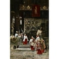 thumbnail image 2 of José Gallegos Y Arnosa 11x14 Black Ornate Wood Framed Double Matted Museum Art Print Titled: Choir Boys (C. 1885-1890), 2 of 5