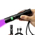 thumbnail image 1 of ZARLURY Linterna UV Recargable, Potente L&aacute;mpara Ultravioleta con Carga Tipo-C, 10 Horas de Autonom&iacute;a, Resistente al Agua, Ideal para Detectar Joyas, Billetes Falsos, Escorpiones, 1 of 9