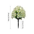 thumbnail image 6 of Faux Outdoor Flowers White Red Petunia Garden Stakes, Outdoor Patio Decorations Artificial Spring Blooms 1 Pc, 6 of 7