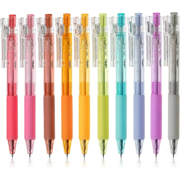 - Retractable Gel Pens, 10 Pack, Candy Colors, Fast Dry, Gel Pens Fine Point 0.5mm, Retractable Pen, Cute Pen