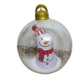 thumbnail image 3 of Bolas inflables navideñas de 23,6 pulgadas con luz LED gigante, bola decorada de PVC plegable transparente con control remoto, decoración para exteriores para muñeco de nieve navideño., 3 of 9
