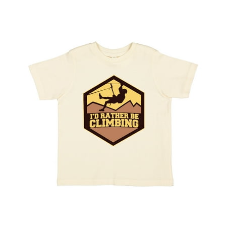 

Inktastic I d Rather Be Climbing Gift Toddler Boy or Toddler Girl T-Shirt