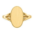 thumbnail image 4 of Solid 14k Yellow Gold Engravable Signet Ring (6mm) - Size 6.5, 4 of 5