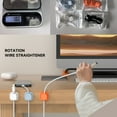 thumbnail image 6 of COM1950s Cable Management Clips,Self Adhesive Wire Organizers 3 Pack,Cord Holders for Home Office Desk,Tv,Computer,Wall Mount Cable Management System, 6 of 9