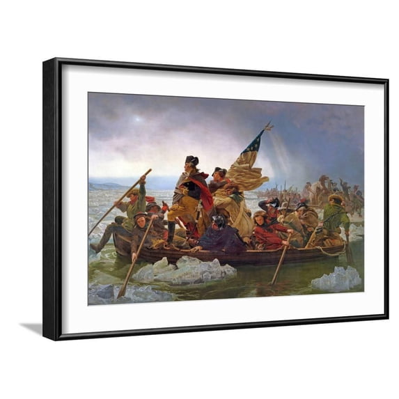 Art.com Printed Figurative Seasons World Culture Framed Art Print, 15" x 21", by Emanuel Leutze