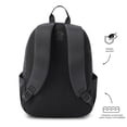 thumbnail image 4 of TOTTO Mochila Mediana Porta Laptop 14 con Bolsillo Secreto | Escuela - Oficina - Viaje | 15 L - TRIK gris M, 4 of 6