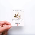 thumbnail image 4 of Miyuadkai Pocket Hug Card with Bee and White Daisy, Pocket Hug Cute Charms Flower Butterfly & Themed Keychains Heartwarming Blessing Creative Small Pendants, 4 of 4