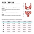 thumbnail image 6 of Wukai Hand Drawn Tomatoes Women's Bikini Set Two Piece,wimsuit High Waisted V Neck Twist Front Adjustable Spaghetti Straps Bathing Suit-, 6 of 7