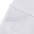 thumbnail image 4 of MIUOWANP Women's High Waist Yoga Pants with Pockets Solid Color Hip Lift Slim Fit Sports and Fitness Flare Pants Size XXL(12)White, 4 of 4