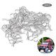 thumbnail image 4 of Clips R, Resistentes 50 Pines En Forma De R Para Coche RC De 1 Mm De Diámetro Que Se Fijan Firmemente Para El Modelo De Vehículo De Coche 1/10 HSP RC OTVIAP Plata, 4 of 8